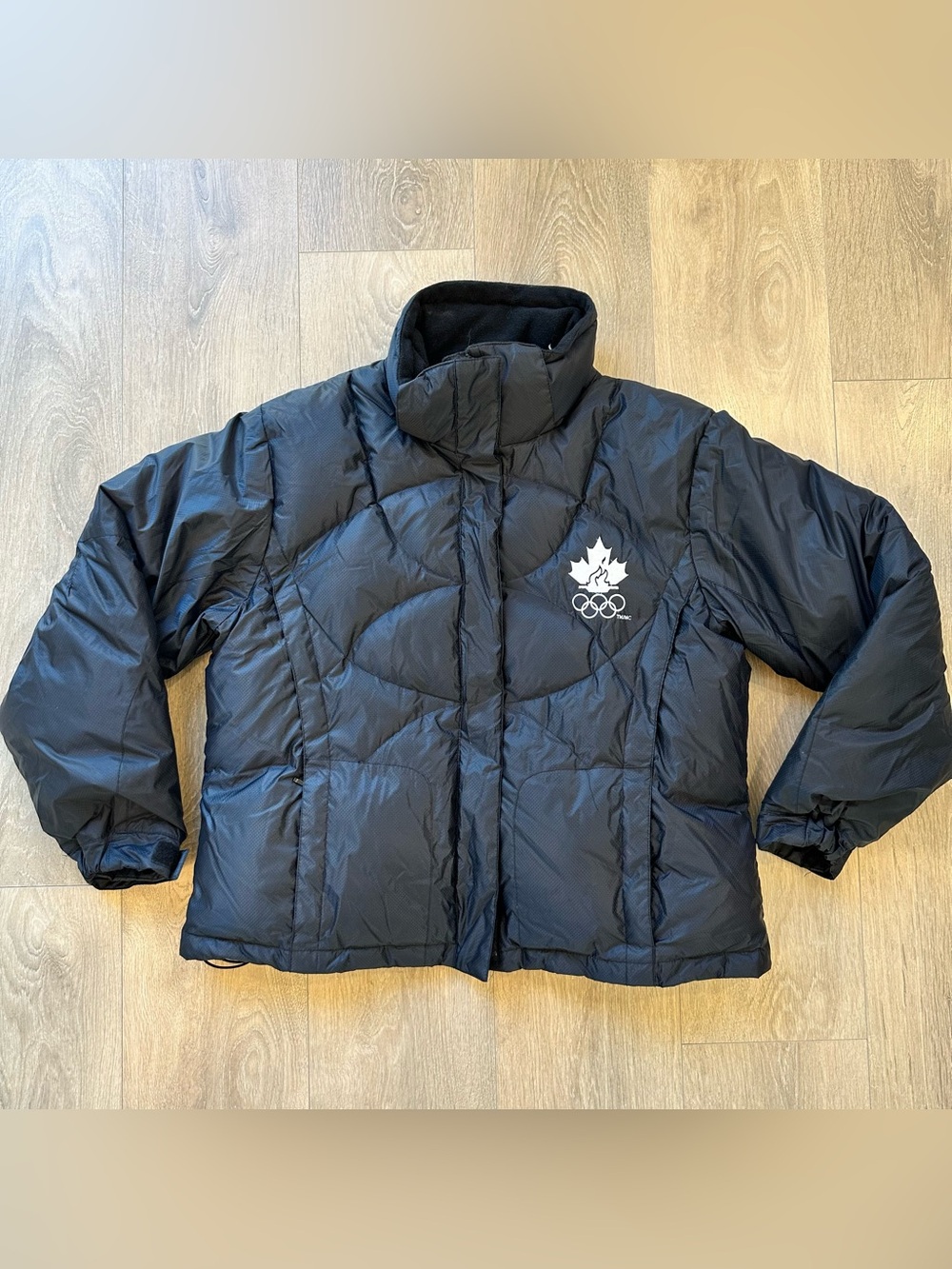 HBC 2010 Olympic Team Jacket Black 80% Down Puffer Jacket Size XL